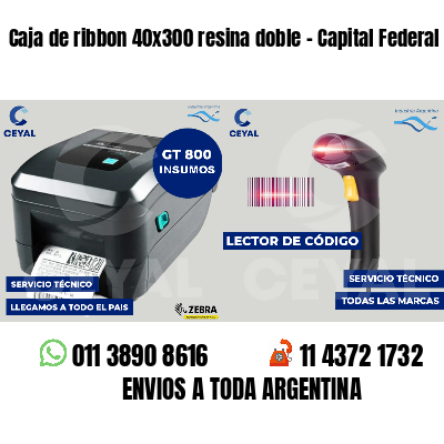 Caja de ribbon 40x300 resina doble - Capital Federal