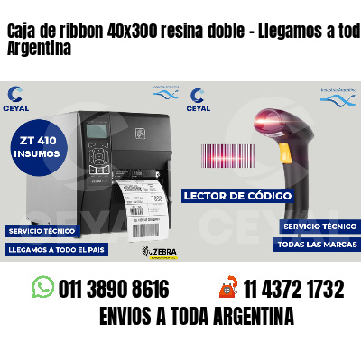 Caja de ribbon 40x300 resina doble - Llegamos a toda Argentina
