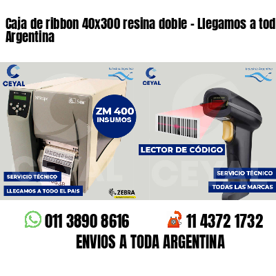 Caja de ribbon 40x300 resina doble - Llegamos a toda Argentina