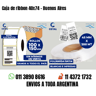 Caja de ribbon 40x74 - Buenos Aires