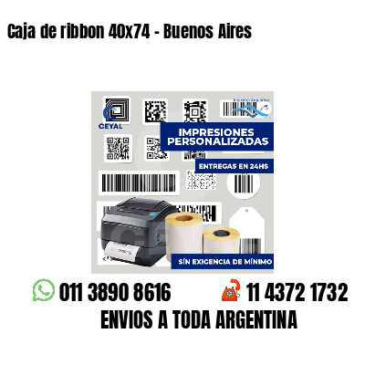 Caja de ribbon 40x74 - Buenos Aires