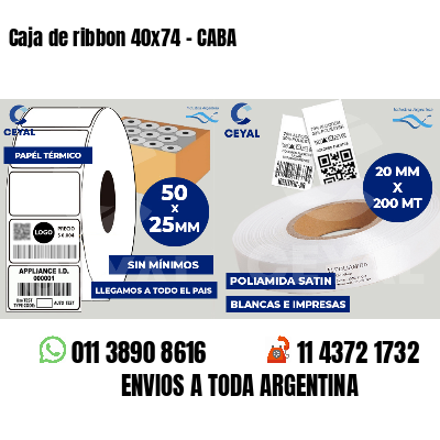 Caja de ribbon 40x74 - CABA