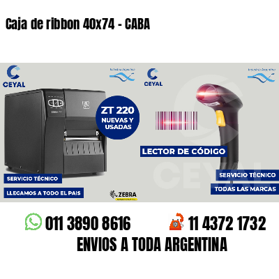 Caja de ribbon 40x74 - CABA