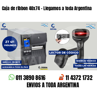 Caja de ribbon 40x74 - Llegamos a toda Argentina