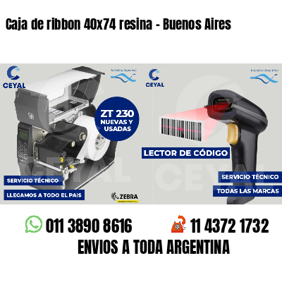 Caja de ribbon 40x74 resina - Buenos Aires