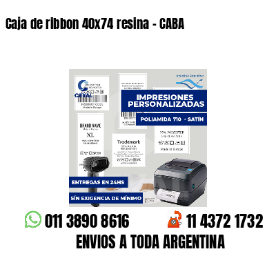 Caja de ribbon 40x74 resina - CABA