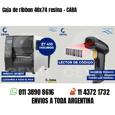 Caja de ribbon 40x74 resina - CABA