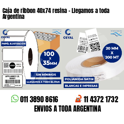 Caja de ribbon 40x74 resina - Llegamos a toda Argentina