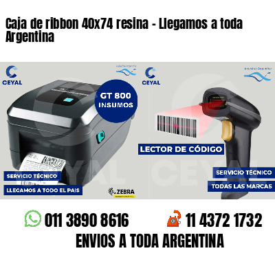 Caja de ribbon 40x74 resina - Llegamos a toda Argentina