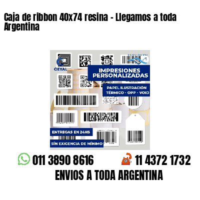 Caja de ribbon 40x74 resina - Llegamos a toda Argentina