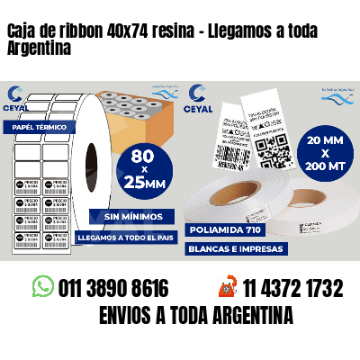 Caja de ribbon 40x74 resina - Llegamos a toda Argentina
