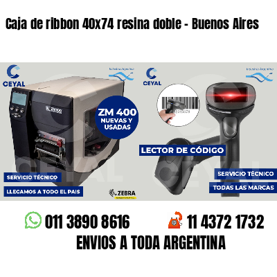 Caja de ribbon 40x74 resina doble - Buenos Aires