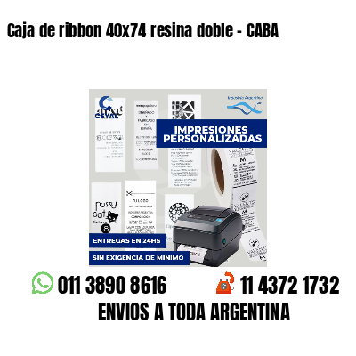 Caja de ribbon 40x74 resina doble - CABA