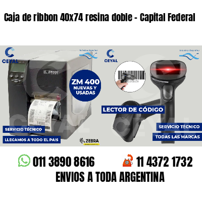 Caja de ribbon 40x74 resina doble - Capital Federal