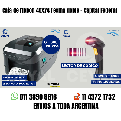 Caja de ribbon 40x74 resina doble - Capital Federal