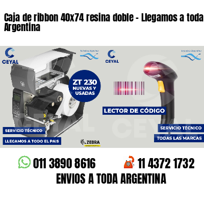 Caja de ribbon 40x74 resina doble - Llegamos a toda Argentina