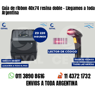 Caja de ribbon 40x74 resina doble - Llegamos a toda Argentina