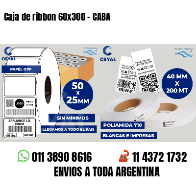 Caja de ribbon 60x300 - CABA