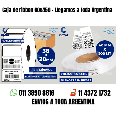 Caja de ribbon 60x450 - Llegamos a toda Argentina