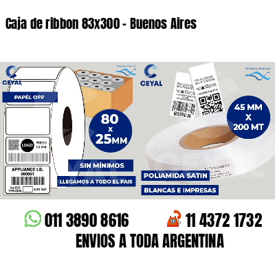 Caja de ribbon 83x300 - Buenos Aires