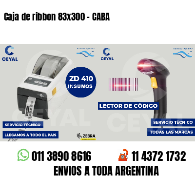 Caja de ribbon 83x300 - CABA