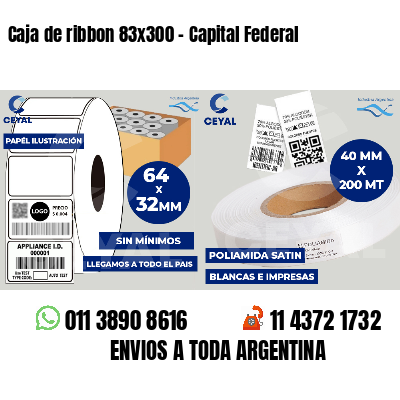 Caja de ribbon 83x300 - Capital Federal