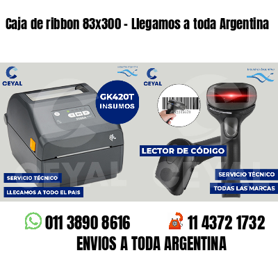 Caja de ribbon 83x300 - Llegamos a toda Argentina