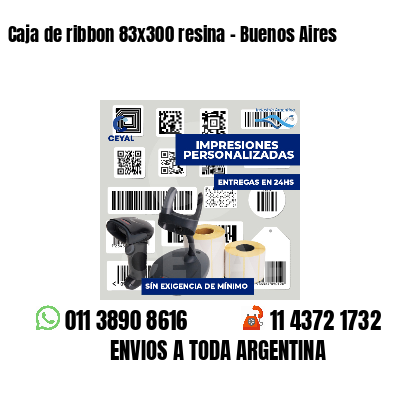 Caja de ribbon 83x300 resina - Buenos Aires