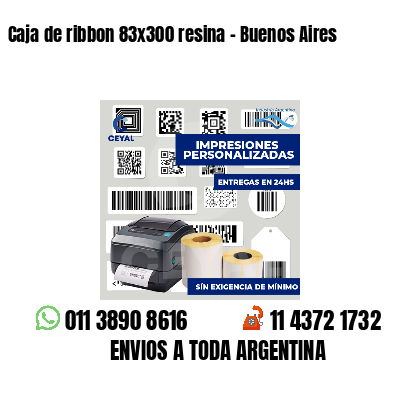 Caja de ribbon 83x300 resina - Buenos Aires