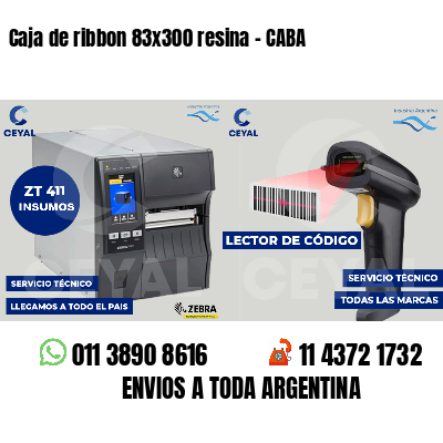 Caja de ribbon 83x300 resina - CABA