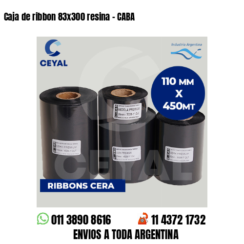 Caja de ribbon 83×300 resina – CABA