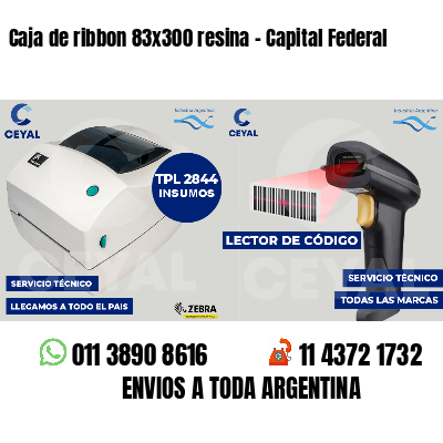 Caja de ribbon 83x300 resina - Capital Federal