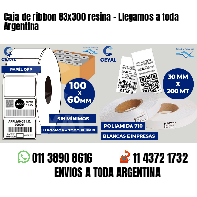 Caja de ribbon 83x300 resina - Llegamos a toda Argentina