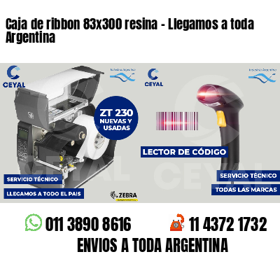 Caja de ribbon 83x300 resina - Llegamos a toda Argentina