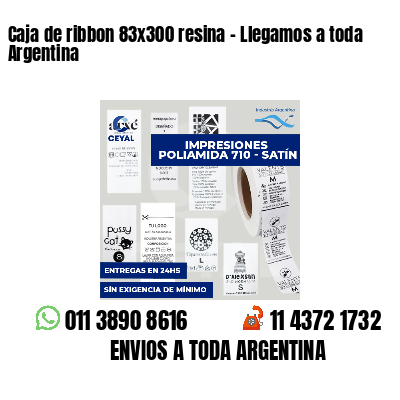 Caja de ribbon 83x300 resina - Llegamos a toda Argentina