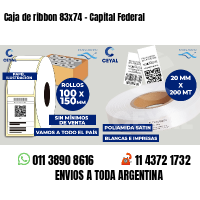 Caja de ribbon 83x74 - Capital Federal