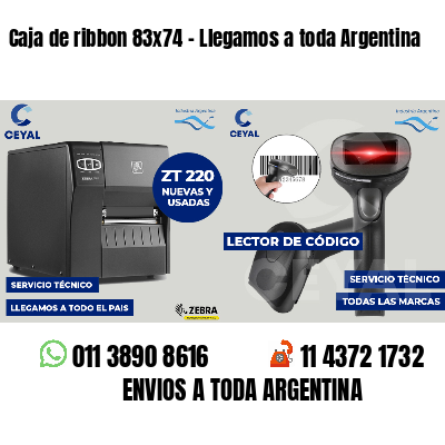 Caja de ribbon 83x74 - Llegamos a toda Argentina