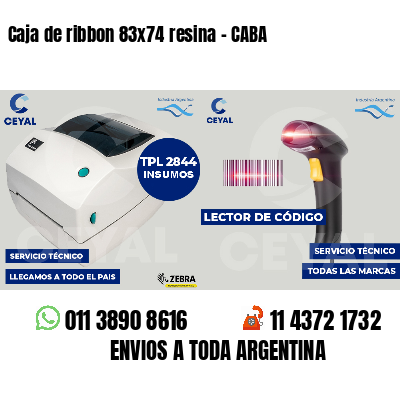 Caja de ribbon 83x74 resina - CABA