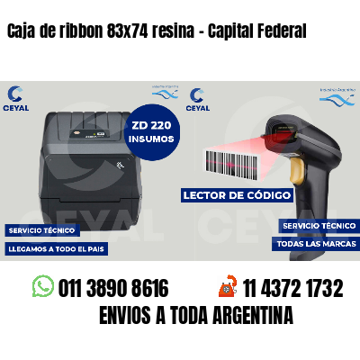 Caja de ribbon 83x74 resina - Capital Federal