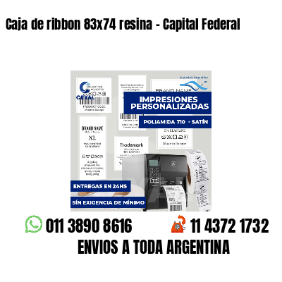 Caja de ribbon 83x74 resina - Capital Federal