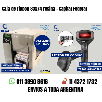 Caja de ribbon 83x74 resina - Capital Federal