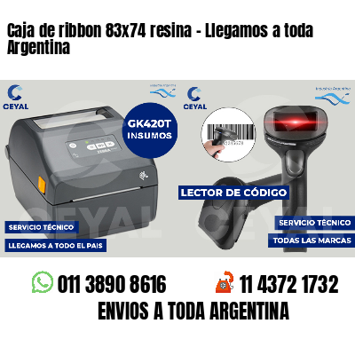 Caja de ribbon 83x74 resina - Llegamos a toda Argentina