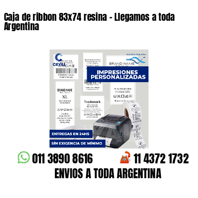 Caja de ribbon 83x74 resina - Llegamos a toda Argentina