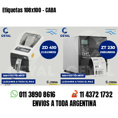 Etiquetas 108x100 - CABA