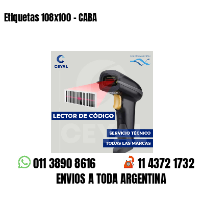 Etiquetas 108x100 - CABA