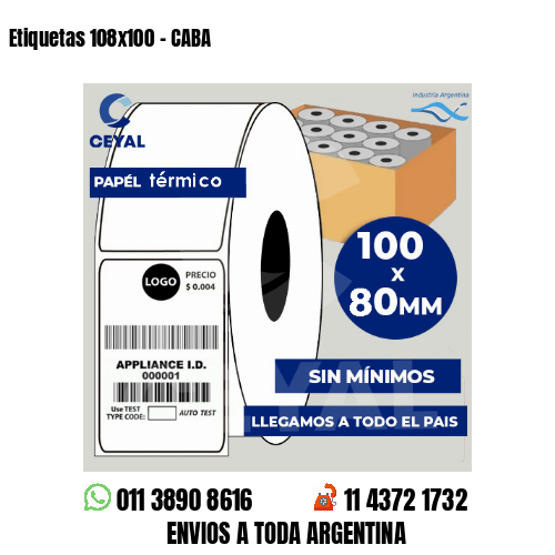 Etiquetas 108×100 – CABA