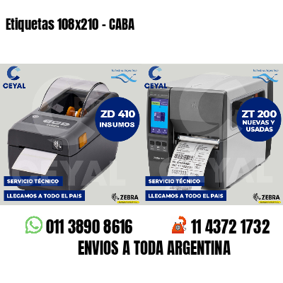 Etiquetas 108x210 - CABA