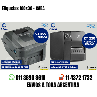 Etiquetas 108x30 - CABA