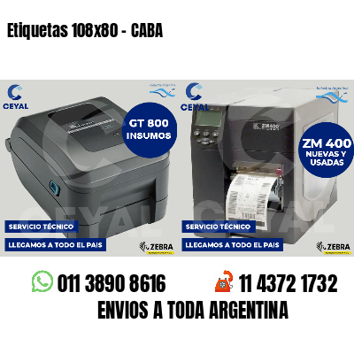 Etiquetas 108x80 - CABA