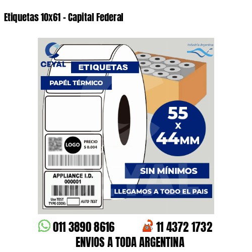 Etiquetas 10×61 – Capital Federal